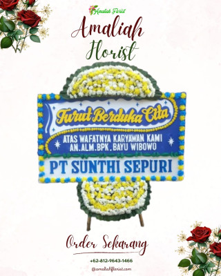 Papan Bunga Duka di Lahewa Timur